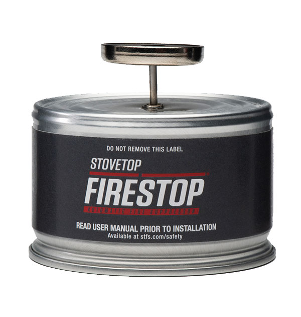 Stovetop Firestop Microhood Black - Automatic Fire Suppressor 677-1